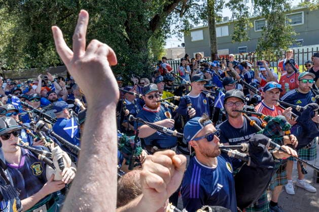 Football, 2026 FIFA World Cup, Scotland national team, fans in the Little Havana district of Miami