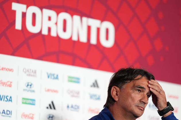 press conference, PK, Pressekonferenz ahead of Panama v Croatia - 2026 FIFA World Cup, WM, Weltmeisterschaft, Fussball TORONTO, CANADA - JUNE 22 : Head Coach of Croatia Zlatko Dalic attends a press conference one day ahead of their Group L match against Panama at the 2026 FIFA World Cup in Toronto, Ontario, Canada on June 22, 2026. Mert Alper Dervis Anadolu Ontario Canada. Editorial use only. Please get in touch for any other usage.  Copyright: x2026xAnadoluxMertxAlperxDervisx