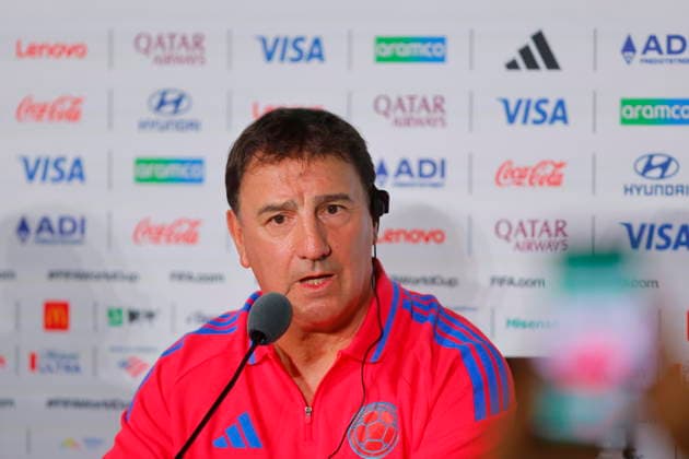 FIFA World Cup, WM, Weltmeisterschaft, Fussball 2026 - Colombia press conference, PK, Pressekonferenz Colombia s head coach, Nestor Lorenzo, speaks during a press conference at Akron Stadium in Guadalajara, Mexico, 22 June 2026. Guadalajara Mexico  Copyright: xFranciscoxGuascox