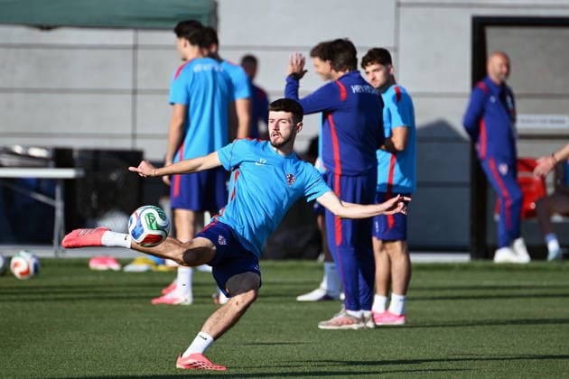 Toronto, 220626. The last training session of the Croatian football team at Centennial Park before the match with Panama. In the photo: Petar Sucic. Photo: Boris Kovacev CROPIX Copyright: xxBorisxKovacevx hrvatska_trening7-220626