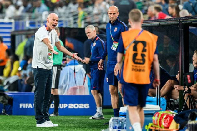 260622 Head coach Stale Solbakken of Norway during the FIFA World Cup, WM, Weltmeisterschaft, Fussball 2026 group stage football match between Norway and Senegal on June 22, 2026 in New Jersey. Photo: Vegard Grott BILDBYRAN kod VG VG0963 bbeng fotboll football soccer fotball vm fotbolls-vm fotball-vm fotbolls-vm 2026 fifa world cup 2026 new york norge norway senegal *** June 22, 2026  Copyright: VEGARDxGRoTT BB260622VG034
