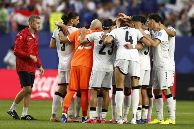 FIFA World Cup, WM, Weltmeisterschaft, Fussball 2026 - Group I - France vs Iraq Players of Iraq huddle during the FIFA World Cup 2026 group stage match France against Iraq, in Philadelphia, Pennsylvania, USA, 22 June 2026. PHILADELPHIA United States  Copyright: xWILLxOLIVERx