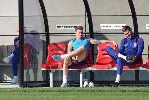Croatia Training And press conference, PK, Pressekonferenz - FIFA World Cup, WM, Weltmeisterschaft, Fussball 2026 Kristijan Jakic during Croatia training session one day ahead of the FIFA World Cup 2026 Group L match between Panama and Croatia at Toronto Stadium on June 22, 2026 in Toronto, Canada.  SanjinxStrukic PIXSELL