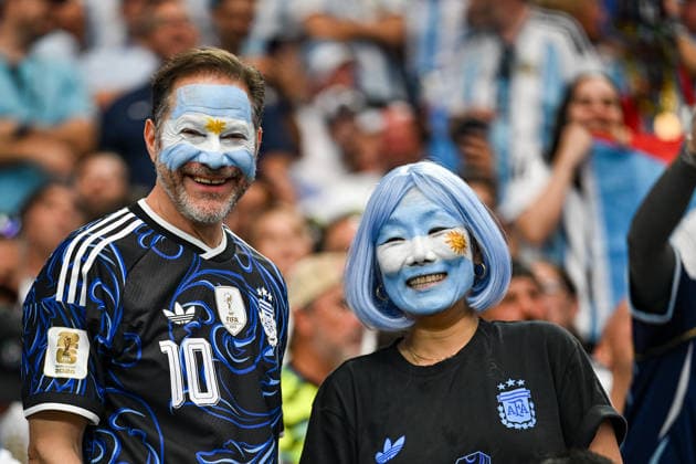 June 22, 2026: Argentina fans during the FIFA World Cup, WM, Weltmeisterschaft, Fussball group stage match between Argentina and Austria at Dallas Stadium in Arlington, Texas. Cal Media FIFA World Cup 2026: Austria Vs Argentina JUN 22  - ZUMAc04_ 20260622_zma_c04_144 Copyright: xMichaelxDornx