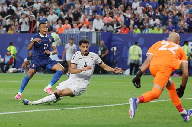 FIFA World Cup, WM, Weltmeisterschaft, Fussball 2026 - Group I - France vs Iraq Kylian Mbappe (L) of France scores his second goal during the FIFA World Cup 2026 group stage match France against Iraq, in Philadelphia, Pennsylvania, USA, 22 June 2026. PHILADELPHIA United States  Copyright: xJIJIxPRESSx