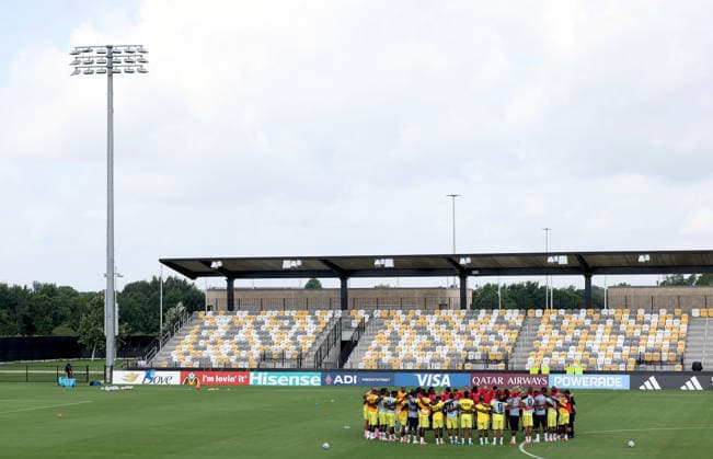 (260623) -- HOUSTON, June 23, 2026 -- Players of the Democratic Republic of the Congo (DRC) attend a training session at the FIFA World Cup, WM, Weltmeisterschaft, Fussball 2026 in Houston, the United States, on June 22, 2026. ) (SP)U.S.-HOUSTON-FOOTBALL-FIFA WORLD CUP-TRAINING-DR CONGO LixMing 