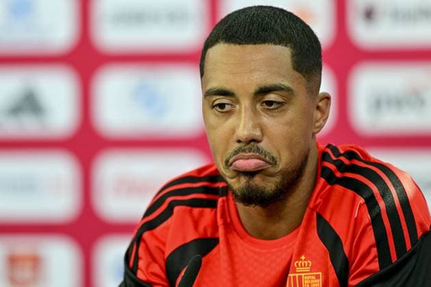 Belgium s Youri Tielemans pictured during a press conference, PK, Pressekonferenz of Belgian national soccer team Red Devils in their base camp, home of the Seattle Sounders, Renton, Seattle, USA, on Monday 22 June 2026. Yesterday the Devils played their second game in the group stage of the 2026 FIFA World Cup, WM, Weltmeisterschaft, Fussball a 0-0 draw against Iran. DIRKxWAEM  x178849418x
