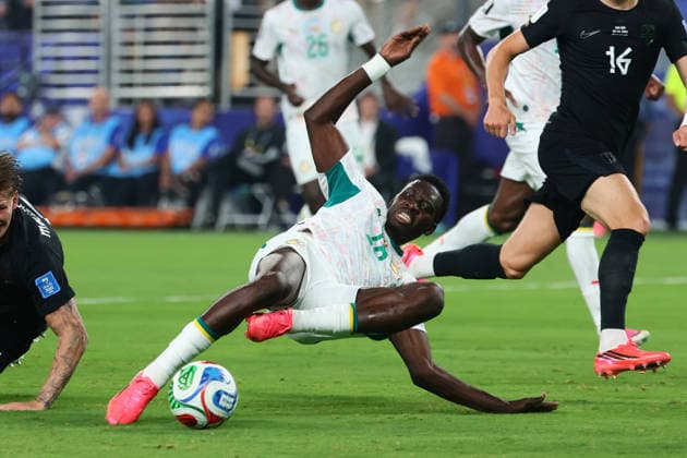 Ismaila Sarr of Senegal scores a goal during the FIFA World Cup, WM, Weltmeisterschaft, Fussball 2026 match between Norway and Senegal at Metlife Stadiem, New Jersey, USA on 23 June 2026. Copyright: xPeterxDovganx 45100012