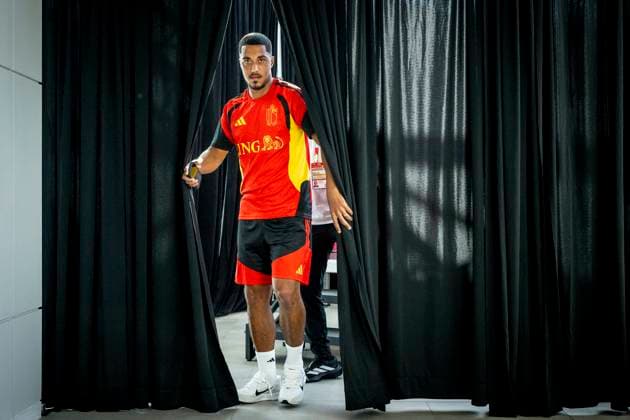 Belgian national football team - FIFA World Cup, WM, Weltmeisterschaft, Fussball 2026 - media activities 22 06 2026 RENTON, UNITED STATES OF AMERICA - JUNE 22 : Tielemans Youri midfielder of Belgium pictured during a press conference, PK, Pressekonferenz at the training grounds of the Belgian national football team during the 2026 FIFA World Cup on June 22, 2026 in Renton, United States of America, 22 06 2026 Renton United States of America  Copyright: xJanxDexMeuleneirx