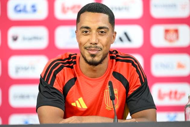 Belgian national football team - FIFA World Cup, WM, Weltmeisterschaft, Fussball 2026 - media activities 22 06 2026 RENTON, UNITED STATES OF AMERICA - JUNE 22 : Team captain Tielemans Youri midfielder of Belgium talking to the press during a press conference, PK, Pressekonferenz at the training grounds of the Belgian national football team during the 2026 FIFA World Cup on June 22, 2026 in Renton, United States of America, 22 06 2026 Renton United States of America  Copyright: xNicoxVereeckenx