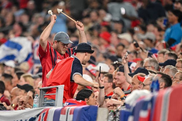 Norway Supporters during the FIFA World Cup, WM, Weltmeisterschaft, Fussball 2026 Group I match between Norway and Senegal at New York New Jersey Stadium on June 22, 2026 in East Rutherford, United States. (Photo by Harry Langer DeFodi Images) - *** Norwegian fans during the 2026 FIFA World Cup Group I match between Norway and Senegal at New York New Jersey Stadium on June 22, 2026, in East Rutherford, United States. Photo by Harry Langer, DeFodi Images,detected_source_language