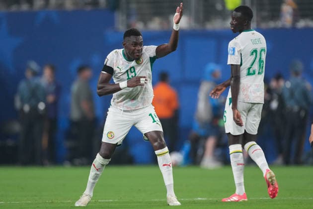 Ismaila Sarr of Senegal gestures during a FIFA Men’s World Cup 2026 Group Stage football match between Norway and Senegal at New York New Jersey Stadium, in East Rutherford on June 22th 2026 (Photo by Alexandra Fechete SPP)  Copyright: xAlexandraxFechete SPPx Sportspressphoto_SPR173902
