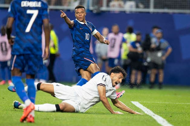 FOOTBALL : France vs Irak - Coupe du monde FIFA 2026. Lincoln Financial Field Philadelphie 22 06 2026 Joie des joueurs de l equipe de apres le but de Kylian Mbappe 10 (France)  Copyright: xx