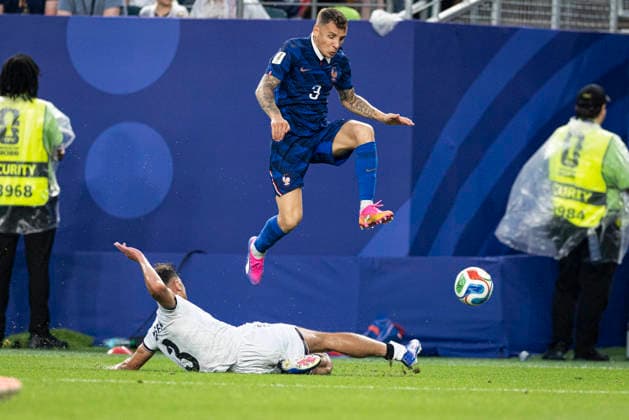 FOOTBALL : France vs Irak - Coupe du monde FIFA 2026. Lincoln Financial Field Philadelphie 22 06 2026 Lucas Digne 3 (France)  Copyright: xx