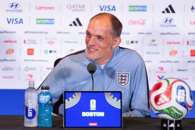 (260623) -- BOSTON, June 23, 2026 -- Thomas Tuchel, head coach of England, attends a press conference, PK, Pressekonferenz at the FIFA World Cup, WM, Weltmeisterschaft, Fussball 2026 in Boston, the United States, June 22, 2026. ) (SP)U.S.-BOSTON-FOOTBALL-FIFA WORLD CUP-PRESS CONFERENCE-ENGLAND HuangxZongzhi 