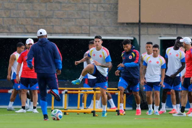 FIFA World Cup, WM, Weltmeisterschaft, Fussball 2026 - Colombia training session James Rodriguez (C) of Colombia takes part in a training session ahead of their FIFA World Cup 2026 Group K match against DR Congo in Guadalajara, Jalisco, Mexico, 22 June 2026. GUADALAJARA Mexico  Copyright: xFRANCISCOxGUASCOx