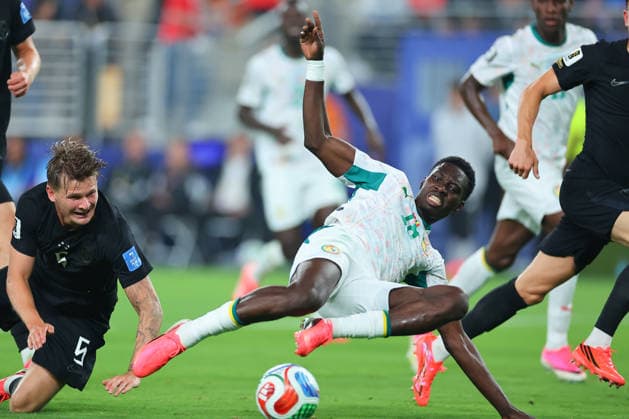 EAST RUTHERFORD, NJ - JUNE 22: Ismaila Sarr 18 of Senegal scores during the second half of the FIFA World Cup, WM, Weltmeisterschaft, Fussball 2026 Group I Match between Norway and Senegal on June 22, 2026 at New York New Jersey Stadium in East Rutherford, New Jersey. (Photo by Rich Graessle Icon Sportswire) SOCCER: JUN 22 FIFA World Cup 26 Group I - Norway vs Senegal EDITORIAL USE ONLY Icon26062227485