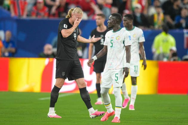 Fußball, WM 2026, 20260622, Norwegen - Senegal. Im Bild Erling HAALAND (Norwegen, 9). East Rutherford New-York-New-Jersey-Stadion New Jersey Vereinigte Staaten von Amerika *** Soccer, 2026 World Cup, 20260622, Norway vs. Senegal. Pictured Copyright: Passion2Press MarkusxFischerx