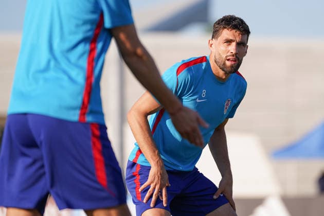 Croatia Training Day - 2026 FIFA World Cup, WM, Weltmeisterschaft, Fussball Mateo Kovacic 08 of Croatia national football team warms-up during the training day ahead the 2026 FIFA World Cup Group L match against Panama at Centennial Park on June 22, 2026 in Toronto, Canada. (Photo by Leonardo Ramirez Eyepix Group) Copyright: xLeonardoxRamirezx xEyepixxGroupx LR22062026-08755
