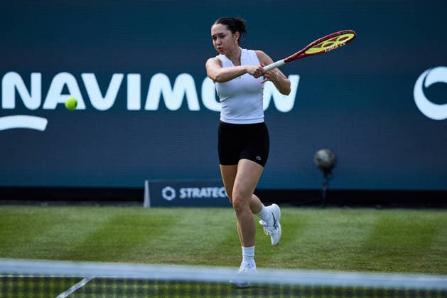 June 23, 2026, Bad Homburg, Hessen, Germany: Eva Lys of Germany returns with forehand to her Hitting Partner during the BAD HOMBURG OPEN powered by SOLARWATTT- WTA500 - Womens Tennis, 23.6.2026 in Bad Homburg (Tennis-Club Bad Homburg), Germany - Photo: Tennis 2026: Bad Hombug Open - WTA500: WARM-UP  - ZUMAs343 20260623_zsp_s343_020 Copyright: xMathiasxSchulzx