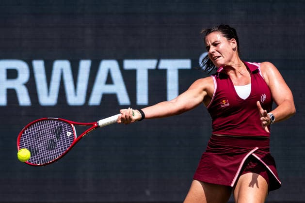 BAD HOMBURG, GERMANY - JUNE 23: Emma Navarro (USA) during the Bad Homburg Open powered by Solarwatt Singles match between Eva Lys (GER) vs Emma Navarro (USA) at Kurpark Bad Homburg on June 23, 2026 in Bad Homburg, Germany. Hessen Germany Copyright: xSteffiexWunderlx