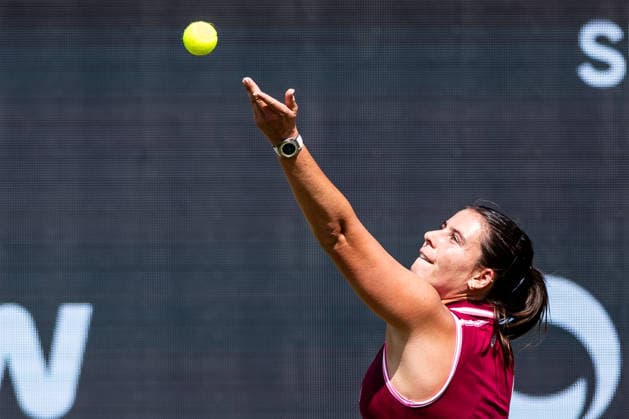 BAD HOMBURG, GERMANY - JUNE 23: Emma Navarro (USA) during the Bad Homburg Open powered by Solarwatt Singles match between Eva Lys (GER) vs Emma Navarro (USA) at Kurpark Bad Homburg on June 23, 2026 in Bad Homburg, Germany. Hessen Germany Copyright: xSteffiexWunderlx