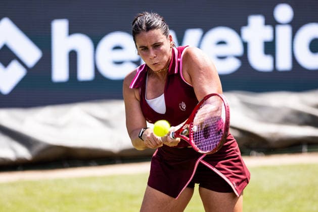 BAD HOMBURG, GERMANY - JUNE 23: Emma Navarro (USA) during the Bad Homburg Open powered by Solarwatt Singles match between Eva Lys (GER) vs Emma Navarro (USA) at Kurpark Bad Homburg on June 23, 2026 in Bad Homburg, Germany. Hessen Germany Copyright: xSteffiexWunderlx