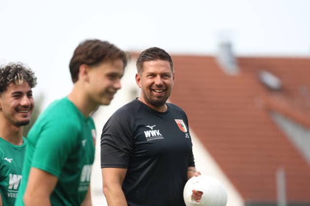 Football, Bavarian Regional League, FC Augsburg II, Training
