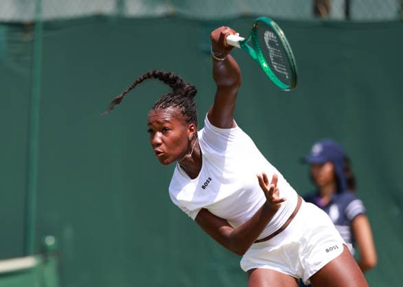 Noma Noha Akugue (GER), Qualifikation, Wimbledon, Damen Einzel, Ladies Singles Tennis - Wimbledon 2026 - Grand Slam ITF ATP, Tennis Herren WTA, Tennis Damen - AELTC - London - - Great Britain - 23 June 2026. *** Noma Noha Akugue GER, Qualifying, Wimbledon, Womens Singles, Ladies Singles Tennis Wimbledon 2026 Grand Slam ITF ATP WTA AELTC London, Great Britain, June 23, 2026,detected_source_language Copyright: xJuergenxHasenkopfx