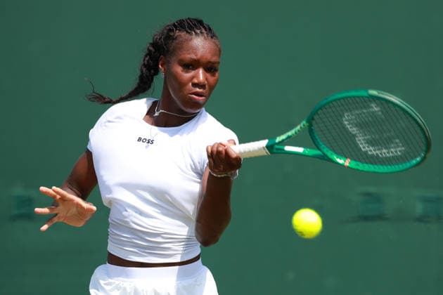 Noma Noha Akugue (GER), Qualifikation, Wimbledon, Damen Einzel, Ladies Singles Tennis - Wimbledon 2026 - Grand Slam ITF ATP, Tennis Herren WTA, Tennis Damen - AELTC - London - - Great Britain - 23 June 2026. *** Noma Noha Akugue GER, Qualifying, Wimbledon, Womens Singles, Ladies Singles Tennis Wimbledon 2026 Grand Slam ITF ATP WTA AELTC London, Great Britain, June 23, 2026,detected_source_language Copyright: xJuergenxHasenkopfx