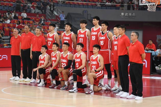 HANGZHOU, CHINA - JUNE 23: Players from Team China and Team Netherlands compete during the 2026 International Basketball Friendly match on June 23, 2026 in Hangzhou, Zhejiang Province of China.  Copyright: xVCGx 111649954047