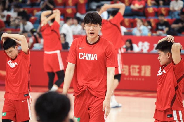 HANGZHOU, CHINA - JUNE 23: Yang Hansen 51 of Team China participates in a training session ahead of the 2026 International Basketball Match between China and Netherlands on June 23, 2026 in Hangzhou, Zhejiang Province of China. The game is part of a series of warm-up matches for both national teams.  Copyright: xVCGx 111649957071
