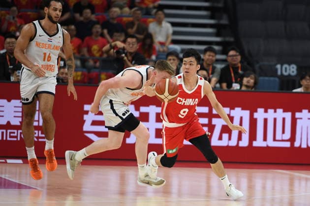 HANGZHOU, CHINA - JUNE 23: Players from Team China and Team Netherlands compete during the 2026 International Basketball Friendly match on June 23, 2026 in Hangzhou, Zhejiang Province of China.  Copyright: xVCGx 111649957585