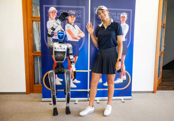 Czech Jana Melichova poses for photographers during press conference, PK, Pressekonferenz prior to the Tipsport Czech Ladies Open golf tournament from the Ladies European Tour (LET) series in Beroun, Czech Republic, June 23, 2026. (CTKxPhoto MichaelaxRihova) CTKPhotoP2026062305560  CTKPhotoP2026062305560