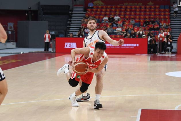 HANGZHOU, CHINA - JUNE 23: Players from Team China and Team Netherlands compete during the 2026 International Basketball Friendly match on June 23, 2026 in Hangzhou, Zhejiang Province of China.  Copyright: xVCGx 111649958610