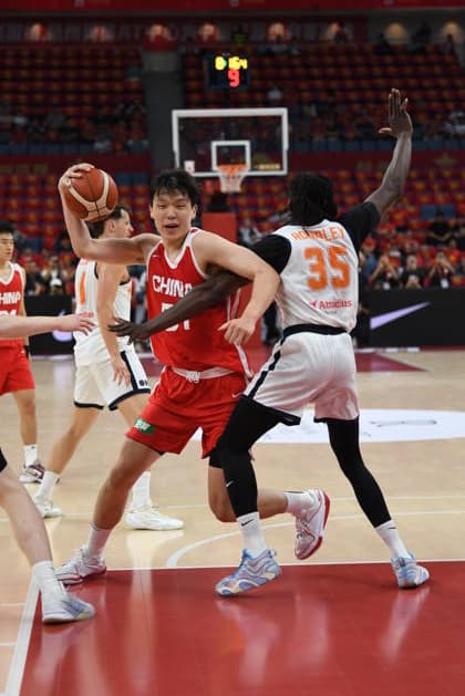 HANGZHOU, CHINA - JUNE 23: Players from Team China and Team Netherlands compete during the 2026 International Basketball Friendly match on June 23, 2026 in Hangzhou, Zhejiang Province of China.  Copyright: xVCGx 111649963605