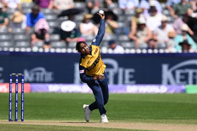Sri Lanka Women v Ireland Women, ICC Women s T20 World Cup Sugandika Dasanayaka of Sri Lanka bowling during the ICC Women s T20 World Cup match between Sri Lanka Women and Ireland Women at the Seat Unique Stadium, Bristol, UK on 23 June 2026. Bristol Seat Unique Stadium Gloucestershire UK Editorial use only , Copyright: xGrahamxHuntx PSI-24399-0011