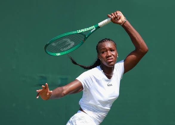 Noma Noha Akugue (GER), Qualifikation, Wimbledon, Damen Einzel, Ladies Singles Tennis - Wimbledon 2026 - Grand Slam ITF ATP, Tennis Herren WTA, Tennis Damen - AELTC - London - - Great Britain - 23 June 2026. *** Noma Noha Akugue GER, Qualifying, Wimbledon, Womens Singles, Ladies Singles Tennis Wimbledon 2026 Grand Slam ITF ATP WTA AELTC London, Great Britain, June 23, 2026,detected_source_language Copyright: xJuergenxHasenkopfx