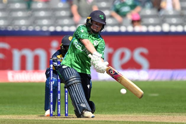 Sri Lanka Women v Ireland Women, ICC Women s T20 World Cup Leah Paul of Ireland plays an attacking shot during the ICC Women s T20 World Cup match between Sri Lanka Women and Ireland Women at the Seat Unique Stadium, Bristol, UK on 23 June 2026. Bristol Seat Unique Stadium Gloucestershire UK Editorial use only , Copyright: xGrahamxHuntx PSI-24399-0030