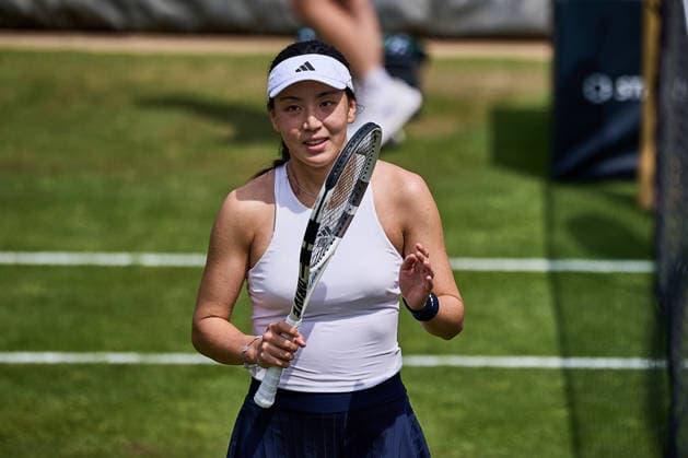 June 23, 2026, Bad Homburg, Hessen, Germany: Xinyu Wang of China celebrates the win of the Match during the BAD HOMBURG OPEN powered by SOLARWATTT- WTA500 - Womens Tennis, 23.6.2026 in Bad Homburg (Tennis-Club Bad Homburg), Germany - Photo: Tennis 2026: Bad Hombug Open - WTA500: WANG 6:3 6:4 FERNANDEZ  - ZUMAs343 20260623_zsp_s343_069 Copyright: xMathiasxSchulzx