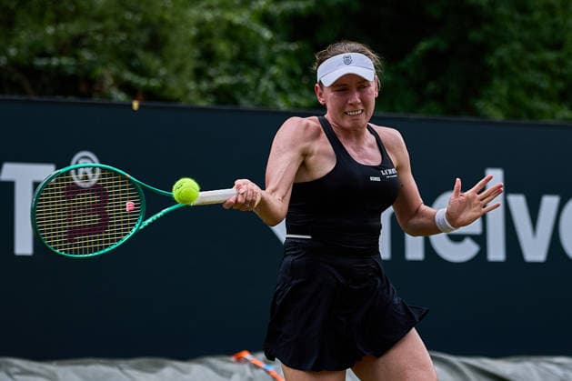 June 23, 2026, Bad Homburg, Hessen, Germany: Ekaterina Alexandrova returns with forehand to Ann Li of United States during the BAD HOMBURG OPEN powered by SOLARWATTT- WTA500 - Womens Tennis, 23.6.2026 in Bad Homburg (Tennis-Club Bad Homburg), Germany - Photo: Tennis 2026: Bad Hombug Open - WTA500: ALEXANDROVA 6:1 5:7 6:1 LI  - ZUMAs343 20260623_zsp_s343_080 Copyright: xMathiasxSchulzx