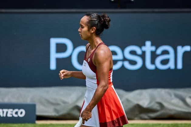 June 23, 2026, Bad Homburg, Hessen, Germany: Leylah Fernandez of Canada is walking over the Court during her Match against Xinyu Wang of China during the BAD HOMBURG OPEN powered by SOLARWATTT- WTA500 - Womens Tennis, 23.6.2026 in Bad Homburg (Tennis-Club Bad Homburg), Germany - Photo: Tennis 2026: Bad Hombug Open - WTA500: WANG 6:3 6:4 FERNANDEZ  - ZUMAs343 20260623_zsp_s343_095 Copyright: xMathiasxSchulzx