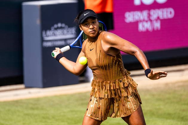 BAD HOMBURG, GERMANY - JUNE 23: Naomi Osaka (JPN) during the Bad Homburg Open powered by Solarwatt Singles match between Naomi Osaka (JPN) vs Elise Mertens (BEL) at Kurpark Bad Homburg on June 23, 2026 in Bad Homburg, Germany. Hessen Germany Copyright: xSteffiexWunderlx