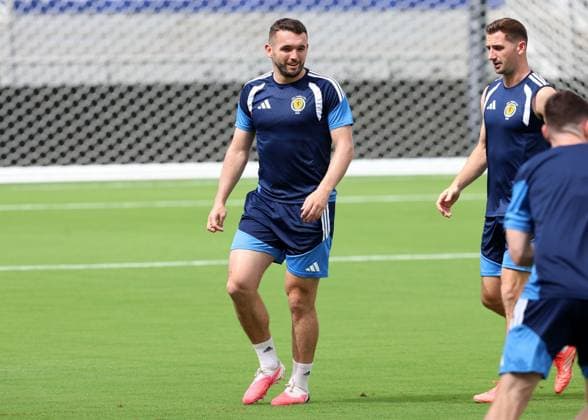 John McGinn of Scotland during a training session Scotland Training, 2026 FIFA World Cup, WM, Weltmeisterschaft, Fussball Football, Inter Miami Stadium, Miami, Florida, USA - 23 Jun 2026Miami Inter Miami Stadium Florida (FL) United States of America EDITORIAL USE ONLY No use with unauthorised audio, video, data, fixture lists, club league logos or live services. Online in-match use limited to 120 images, no video emulation. No use in betting, games or single club league player publications.  Copyright: xChrisxArjoon Shutterstockx 16956018f