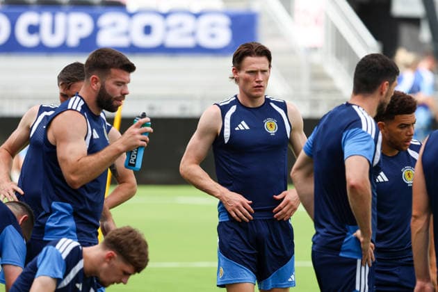 Scott McTominay of Scotland during a training session Scotland Training, 2026 FIFA World Cup, WM, Weltmeisterschaft, Fussball Football, Inter Miami Stadium, Miami, Florida, USA - 23 Jun 2026Miami Inter Miami Stadium Florida (FL) United States of America EDITORIAL USE ONLY No use with unauthorised audio, video, data, fixture lists, club league logos or live services. Online in-match use limited to 120 images, no video emulation. No use in betting, games or single club league player publications.  Copyright: xChrisxArjoon Shutterstockx 16956018z