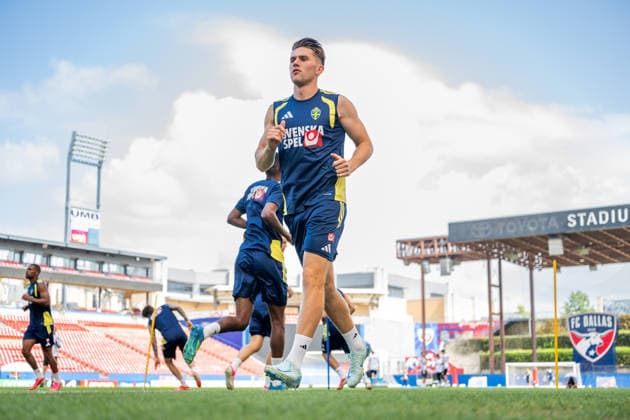 260623 Viktor Gyökeres of the Swedish national football team at a training session during day 13 of the FIFA World Cup, WM, Weltmeisterschaft, Fussball 2026 on June 23, 2026 in Dallas. Photo: Petter Arvidson BILDBYRAN kod PA PA1250 fotboll football soccer fotball vm fotbolls-vm fotball-vm fotbolls-vm 2026 fifa world cup 2026 träning practice training sverige sweden sverige a day 13 bbeng *** 260623 Viktor Gyökeres of the Swedish national soccer team at a training session on Day 13 of the 2026 FIFA World Cup on June 23, 2026 in Dallas. Photo by Petter Arvidson, BILDBYRAN, code PA PA1250. soccer, football, soccer, World Cup, soccer World Cup, soccer World Cup, soccer World Cup 2026, FIFA World Cup 2026, training, practice, Sweden, Sweden A, day 13 bbeng,detected_source_language  Copyright: PETTERxARVIDSON BB260623PA003