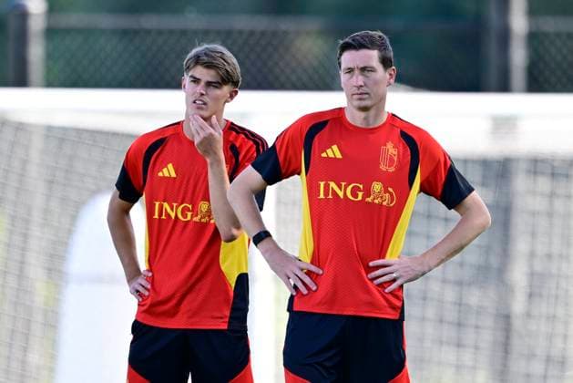 Belgian national football team - FIFA World Cup, WM, Weltmeisterschaft, Fussball 2026 - media activities 22 06 2026 RENTON, UNITED STATES OF AMERICA - JUNE 22 : De Ketelaere Charles midfielder of Belgium and Vanaken Hans midfielder of Belgium pictured during a training session of the Belgian national football team during the FIFA World Cup 2026 on June 22, 2026 in Renton, United States of America, 22 06 2026 Renton United States of America  Copyright: xJanxDexMeuleneirx