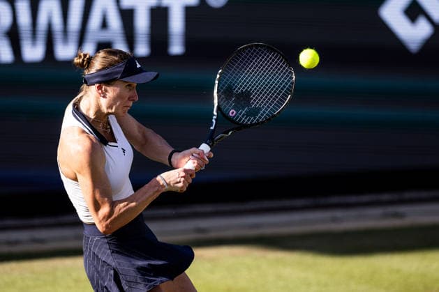 BAD HOMBURG, GERMANY - JUNE 23: Elina Svitolina (UKR) during the Bad Homburg Open powered by Solarwatt Singles match between Liudmila Samsonova vs Elina Svitolina (UKR) at Kurpark Bad Homburg on June 23, 2026 in Bad Homburg, Germany. Hessen Germany Copyright: xSteffiexWunderlx
