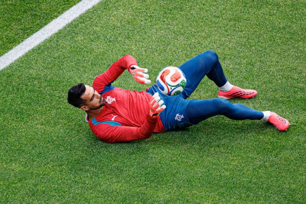 Diogo Costa seen during FIFA World Cup, WM, Weltmeisterschaft, Fussball 2026 game between national teams of Portugal and Uzbekistan (Grzegorz Wajda Ball Raw Images) Houston Houston Stadium USA Copyright: xGrzegorzxWajdax grzegorzwajda_portugal_uzbekistan_2526-13