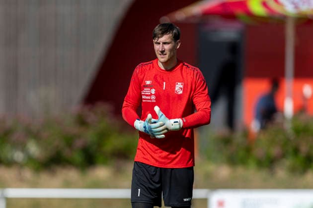 GER, Erfurt, Fussball, Trainingsstart, Trainingsauftakt, oeffentliches Training FC Rot-Weiss Erfurt im Bild v.l.: Lorenz Otto (FC Rot-Weiß Erfurt 01), 23.06.2026, Sportzentrum Cyriaksgebreite Erfurt DFB REGULATIONS PROHIBIT ANY USE OF PHOTOGRAPHS AS IMAGE SEQUENCES AND OR QUASI-VIDEO, *** GER, Erfurt, Soccer, Start of Training, Kickoff of Training, Public Training Session of FC Rot-Weiss Erfurt (pictured, from left Copyright: HMBxMedia PaulxFritz